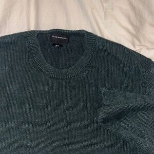 Club Monaco Men's Dark Green Crewneck Sweater